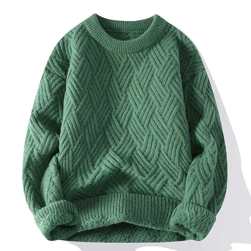 Morgan | Men's Crewneck Patterned Sweater